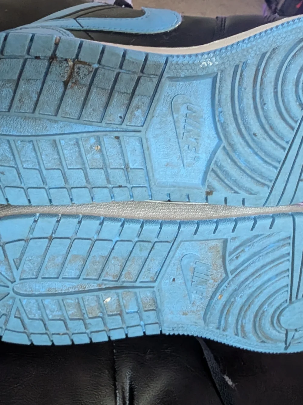 Nike Kids Blue and Black Lace-Up Sneakers